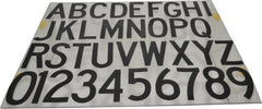 Made in USA - Letter Label - Legend: Complete Set, English, Black - Exact Tooling
