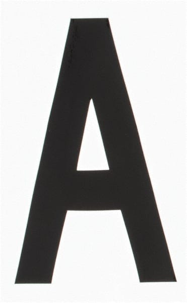 Made in USA - Letter Label - Legend: A, English, Black - Exact Tooling