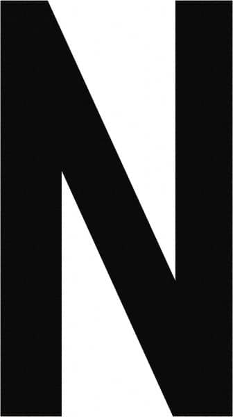 Made in USA - Letter Label - Legend: N, English, Black - Exact Tooling