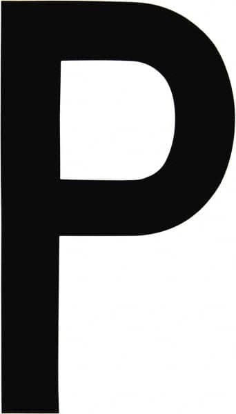 Made in USA - Letter Label - Legend: P, English, Black - Exact Tooling