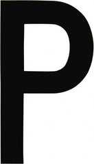 Made in USA - Letter Label - Legend: P, English, Black - Exact Tooling