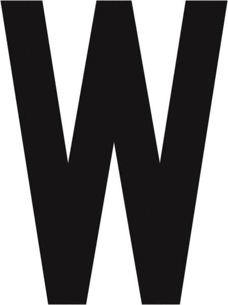 Made in USA - Letter Label - Legend: W, English, Black - Exact Tooling
