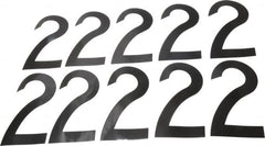 Made in USA - Number Label - Legend: 2, English, Black - Exact Tooling
