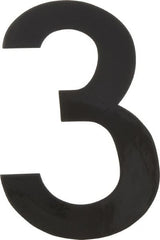 Made in USA - Number Label - Legend: 3, English, Black - Exact Tooling