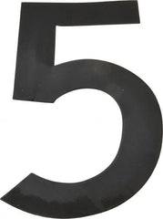 Made in USA - Number Label - Legend: 5, English, Black - Exact Tooling