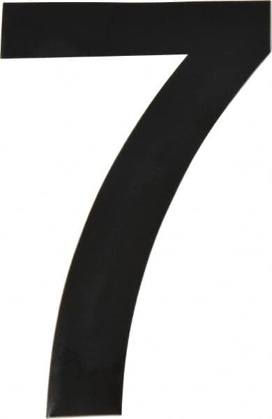 Made in USA - Number Label - Legend: 7, English, Black - Exact Tooling