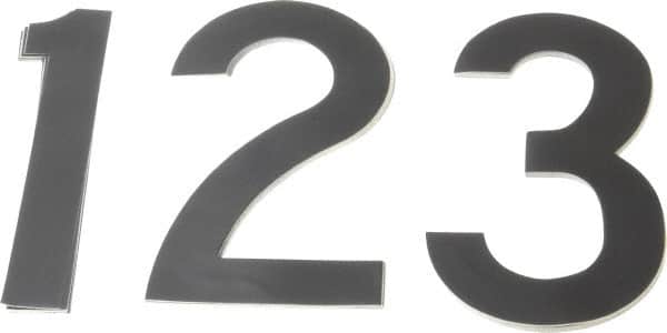 Made in USA - Letter Label - Legend: Number Set, English, Black - Exact Tooling