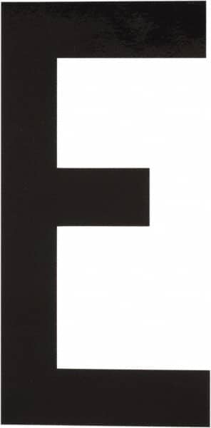 Made in USA - Letter Label - Legend: E, English, Black - Exact Tooling