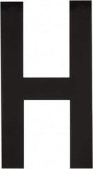 Made in USA - Letter Label - Legend: H, English, Black - Exact Tooling
