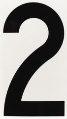 Made in USA - Number Label - Legend: 2, English, Black - Exact Tooling