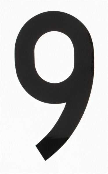 Made in USA - Number Label - Legend: 9, English, Black - Exact Tooling