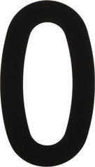 Made in USA - Number Label - Legend: 0, English, Black - Exact Tooling