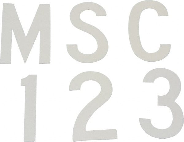 Made in USA - Letter Label - Legend: Complete Set, English, White - Exact Tooling