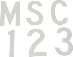Made in USA - Letter Label - Legend: Complete Set, English, White - Exact Tooling