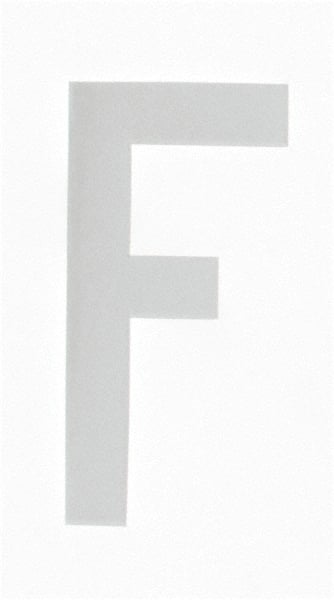 Made in USA - Letter Label - Legend: F, English, White - Exact Tooling