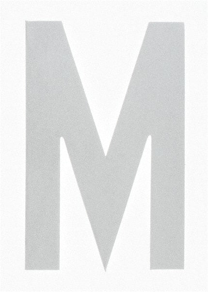 Made in USA - Letter Label - Legend: M, English, White - Exact Tooling