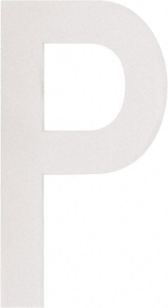 Made in USA - Letter Label - Legend: P, English, White - Exact Tooling