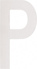 Made in USA - Letter Label - Legend: P, English, White - Exact Tooling