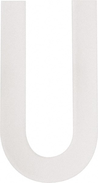 Made in USA - Letter Label - Legend: U, English, White - Exact Tooling