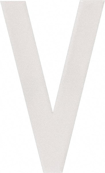 Made in USA - Letter Label - Legend: V, English, White - Exact Tooling