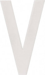Made in USA - Letter Label - Legend: V, English, White - Exact Tooling