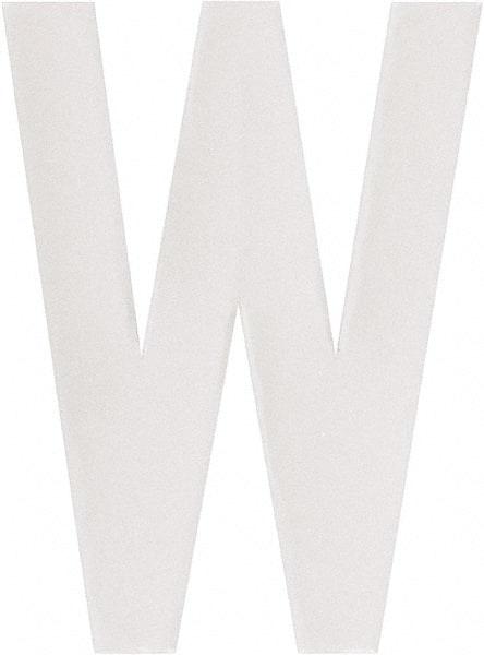 Made in USA - Letter Label - Legend: W, English, White - Exact Tooling