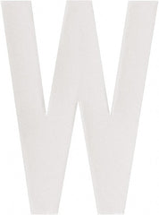 Made in USA - Letter Label - Legend: W, English, White - Exact Tooling
