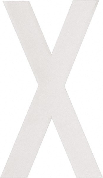 Made in USA - Letter Label - Legend: X, English, White - Exact Tooling