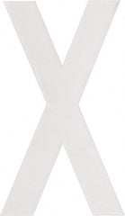 Made in USA - Letter Label - Legend: X, English, White - Exact Tooling