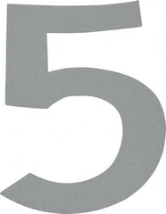 Made in USA - Number Label - Legend: 5, English, White - Exact Tooling