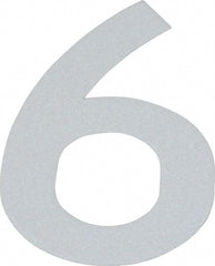 Made in USA - Number Label - Legend: 6, English, White - Exact Tooling