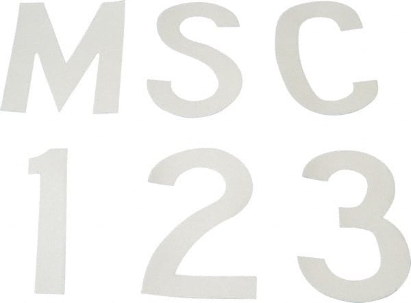 Made in USA - Letter Label - Legend: Complete Set, English, White - Exact Tooling