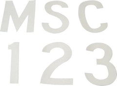 Made in USA - Letter Label - Legend: Complete Set, English, White - Exact Tooling