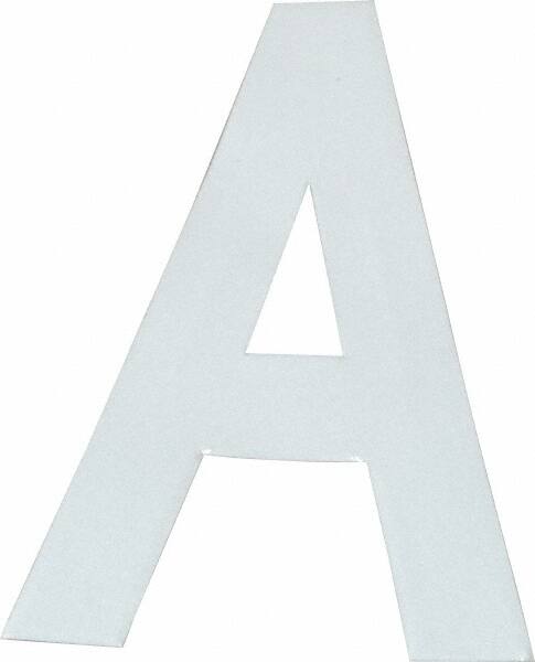 Made in USA - Letter Label - Legend: A, English, White - Exact Tooling