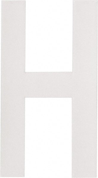 Made in USA - Letter Label - Legend: H, English, White - Exact Tooling