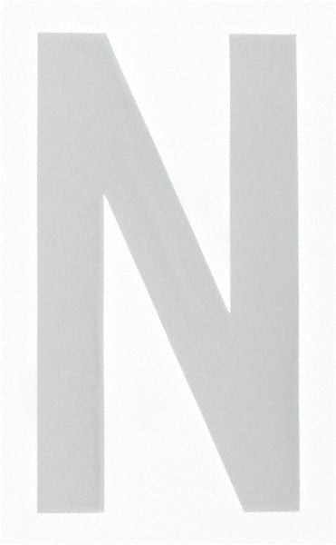 Made in USA - Letter Label - Legend: N, English, White - Exact Tooling