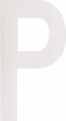 Made in USA - Letter Label - Legend: P, English, White - Exact Tooling