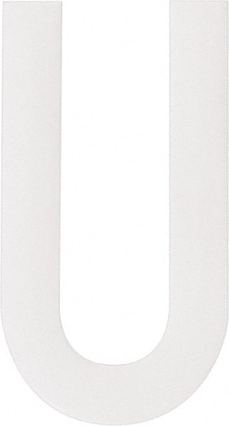 Made in USA - Letter Label - Legend: U, English, White - Exact Tooling