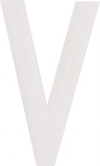 Made in USA - Letter Label - Legend: V, English, White - Exact Tooling