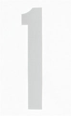 Made in USA - Number Label - Legend: 1, English, White - Exact Tooling