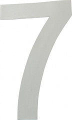 Made in USA - Number Label - Legend: 7, English, White - Exact Tooling