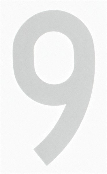 Made in USA - Number Label - Legend: 9, English, White - Exact Tooling