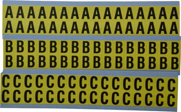 Made in USA - Letter Label - Legend: Combo Pack (Letters), English - Exact Tooling