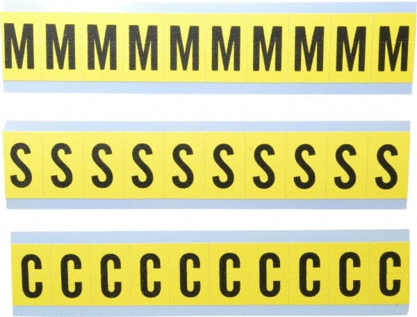Made in USA - Letter Label - Legend: Combo Pack (Letters), English - Exact Tooling