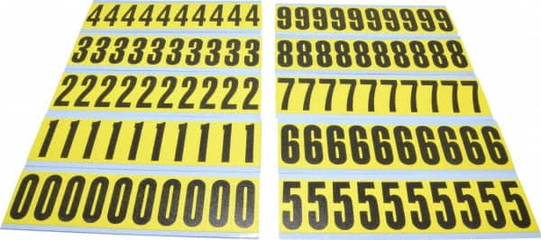 Made in USA - Letter Label - Legend: Combo Pack (Numbers), English - Exact Tooling