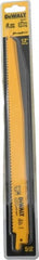 DeWALT - 12" Long, Bi-Metal Reciprocating Saw Blade - Tapered Profile, 6 TPI, Toothed Edge, Universal Shank - Exact Tooling
