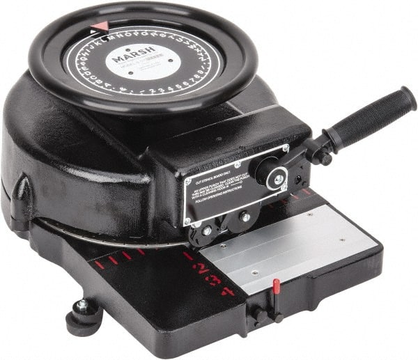 Made in USA - 4 Line, 3/4 Inch Character, Manual Stencil Machine - 16 Characters per Ft. - Exact Tooling