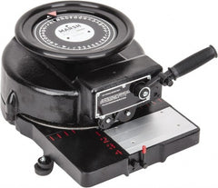 Made in USA - 4 Line, 3/4 Inch Character, Manual Stencil Machine - 16 Characters per Ft. - Exact Tooling