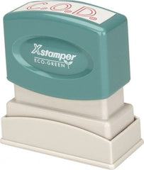 Value Collection - C.O.D., Red Pre-Inked Stamp - 1/2 Inch Wide x 1-5/8 Inch Long - Exact Tooling