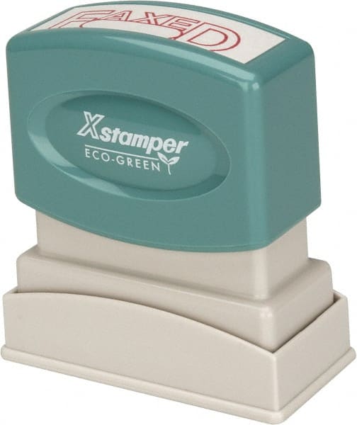 Value Collection - Faxed, Red Pre-Inked Stamp - 1/2 Inch Wide x 1-5/8 Inch Long - Exact Tooling